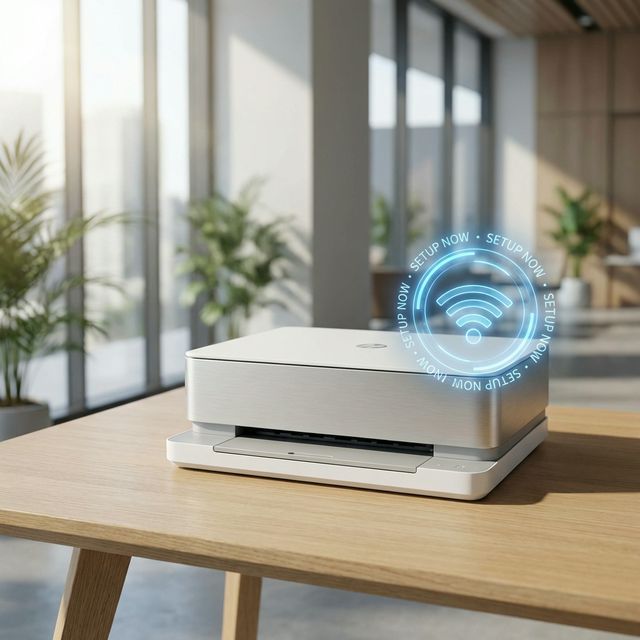 Wireless printer ready for setup